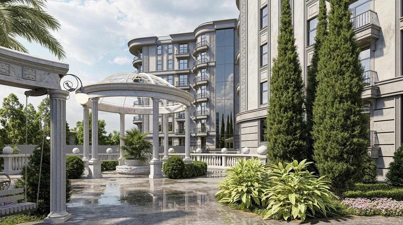 AK Kirov рендер 1 — апартаментный комплекс Ялта