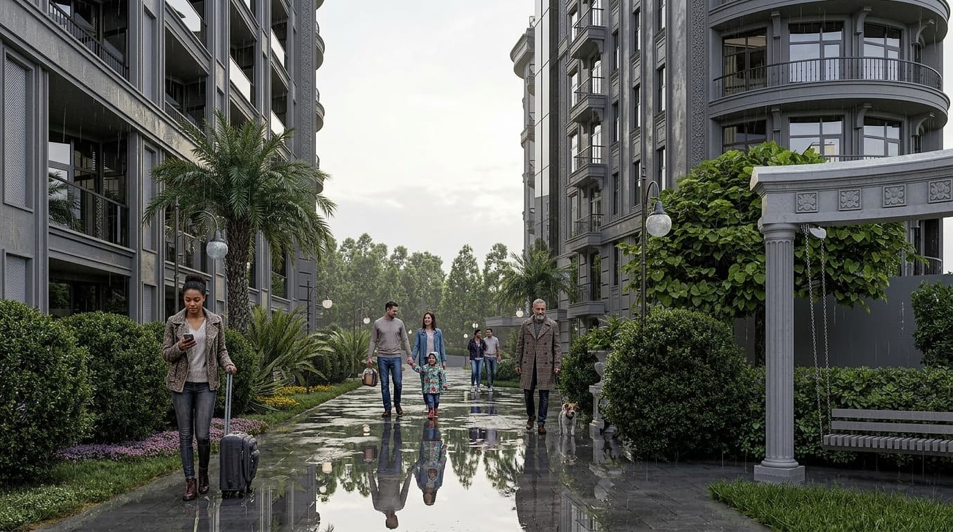 АК Киров рендер 3 — апартаментный комплекс Ялта