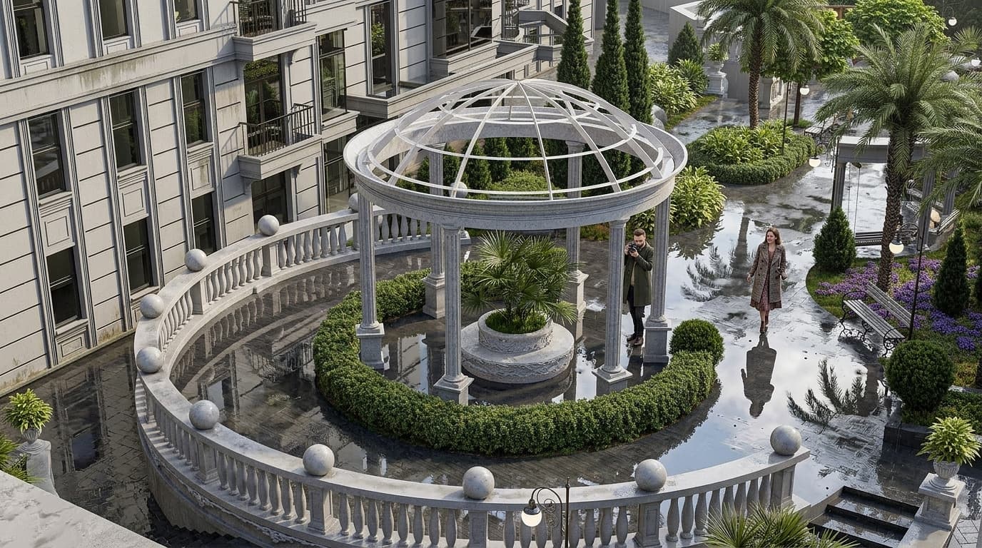 АК Киров рендер 11 — апартаментный комплекс Ялта