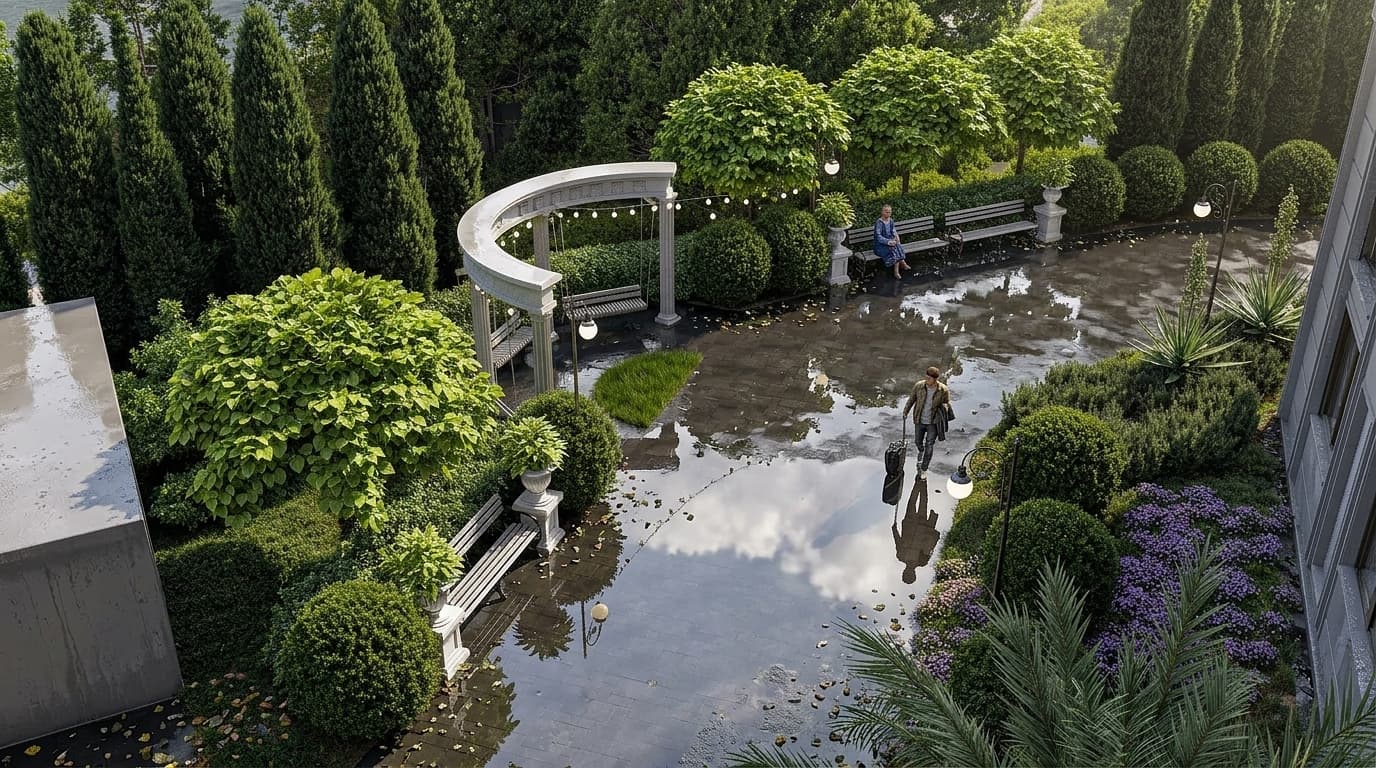 АК Киров рендер 12 — апартаментный комплекс Ялта