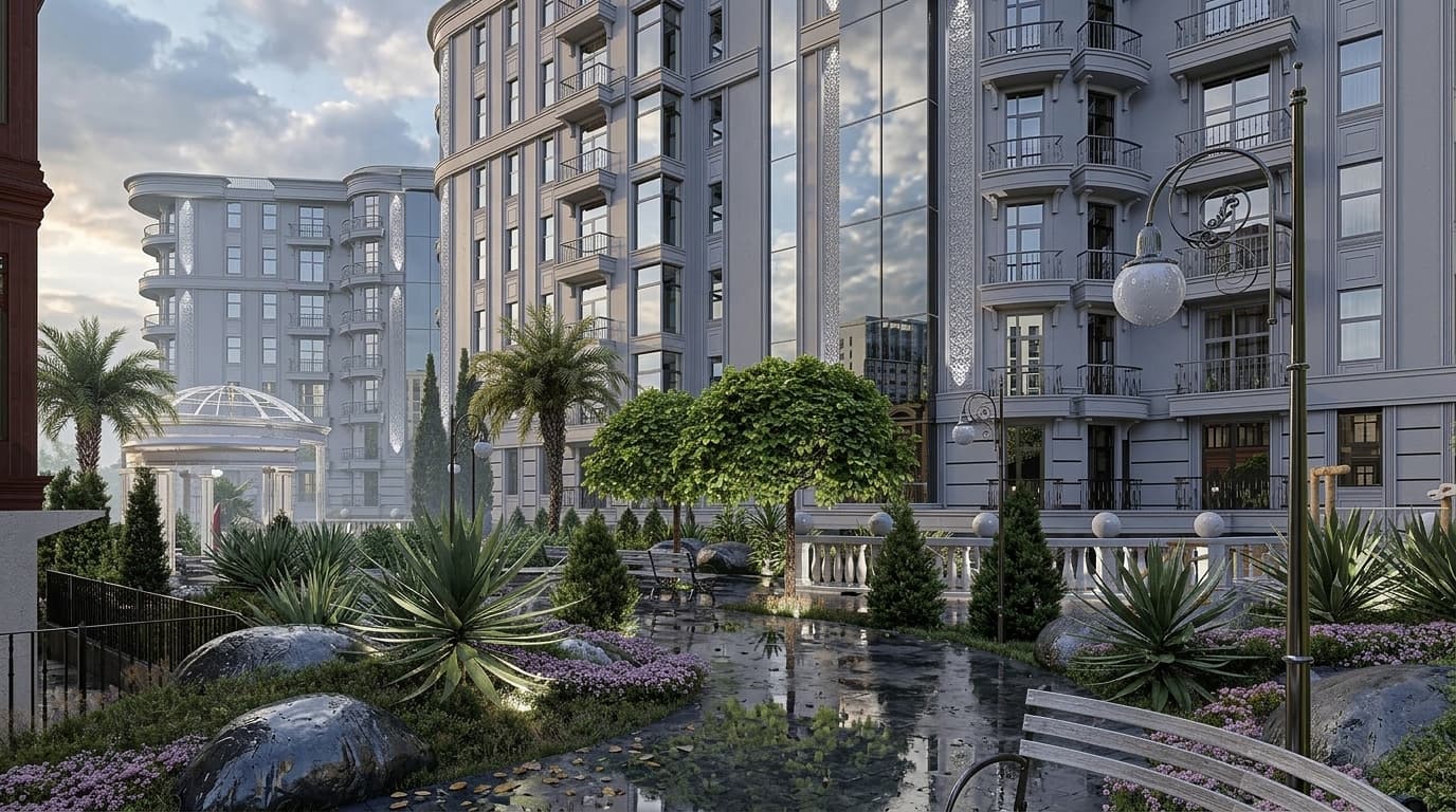 АК Киров рендер 25 — апартаментный комплекс Ялта