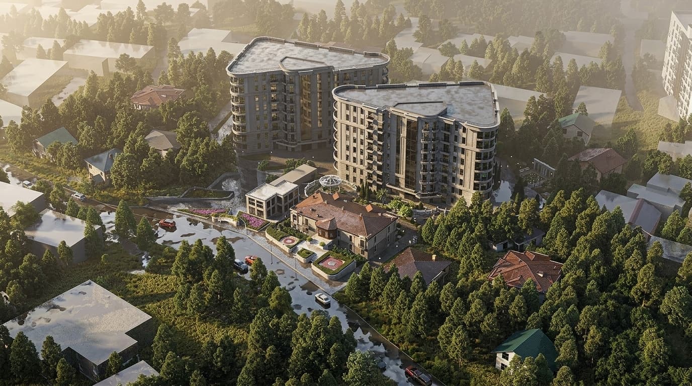 АК Киров рендер 31 — апартаментный комплекс Ялта