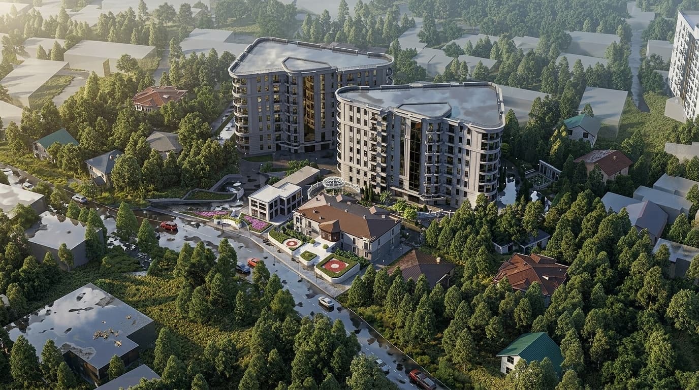 АК Киров рендер 32 — апартаментный комплекс Ялта