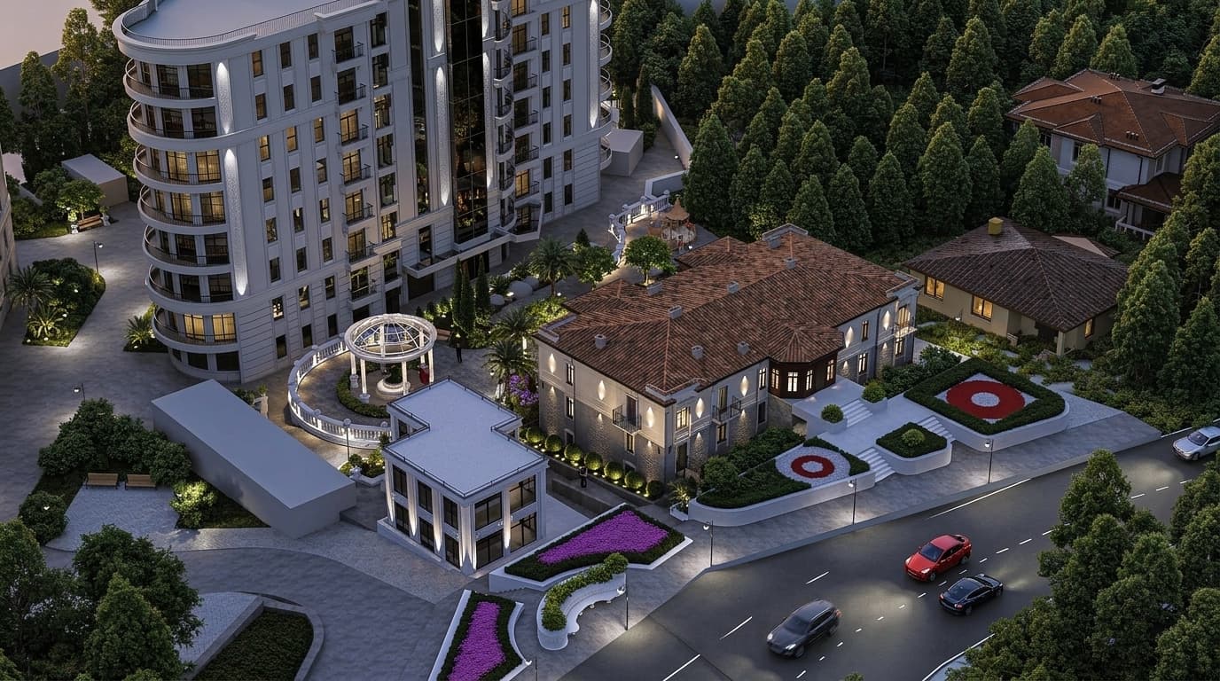 АК Киров рендер 33 — апартаментный комплекс Ялта